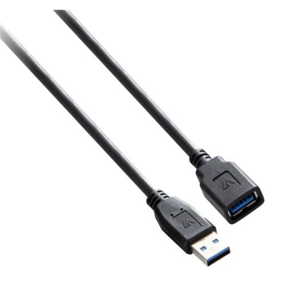 V7 USB 3.0 Verlängerung (1.80 m, Schwarz)