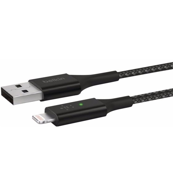 BELKIN Boost Charge Smart (1.20 m, USB A, Lightning, Schwarz)