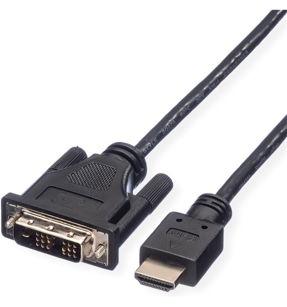 Roline DVI – HDMI (2 m, HDMI, DVI)