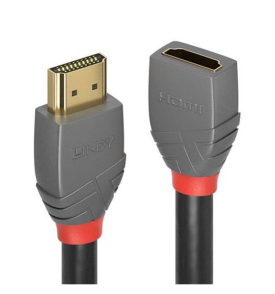 LINDY HDMI 2.0 Verlängerungskabel , Anthra Line (3 m, HDMI)