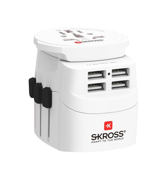SKROSS 1302471 Reiseadapter PRO Light USB (4xA)