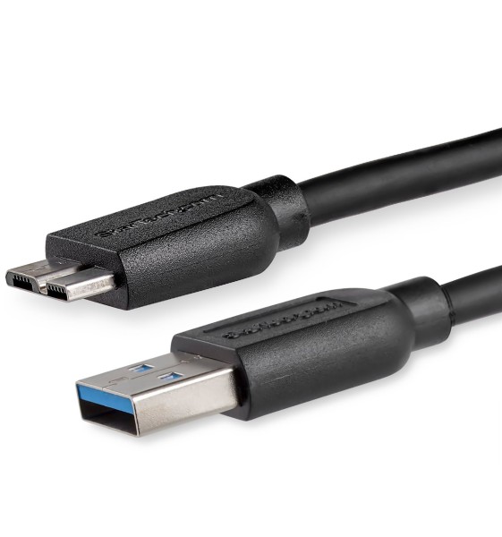 STARTECH USB Kabel (USB A, Micro USB B, Schwarz, 2 m)