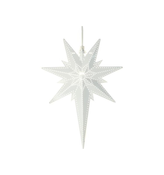 Star Trading LED-Stern Betlehem (35 cm, Metall, Weiss)