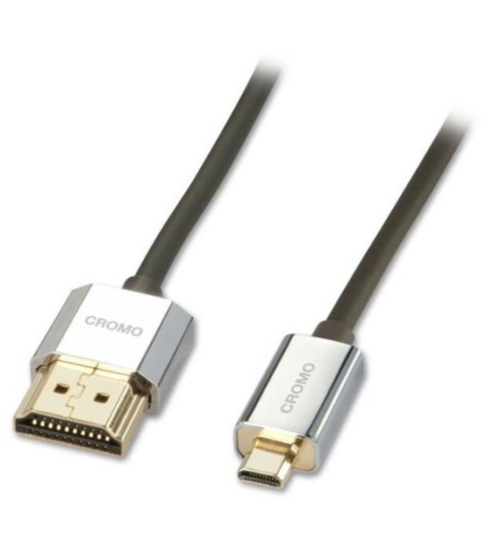 LINDY CROMO Slim High-Speed Micro-HDMI-Kabel Ethernet (2 m, HDMI)