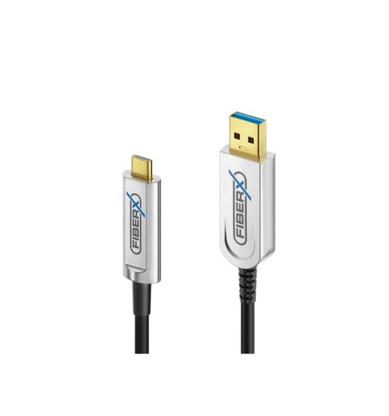 PureLink USB 3.1-Kabel Gen2, Fiber, 10Gbps, A-C 20m Schwarz (20m)